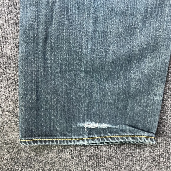 Levi's 501 Original Fit Jeans Mens 34x29.5 Blue Denim Straight Leg‎ Button Fly - Picture 13 of 16